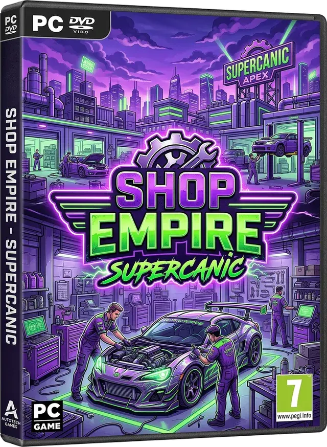 Cover art for Supercanic Shop Empire, the video game