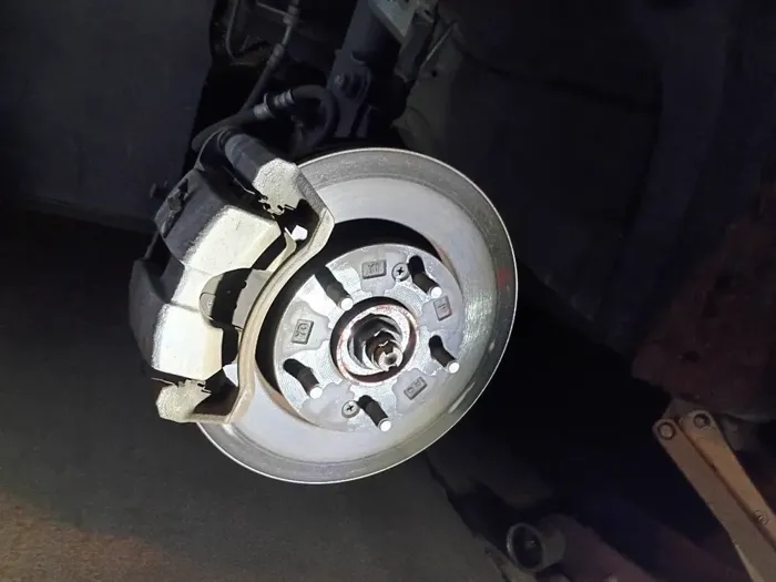 New pads and a clean rotor
